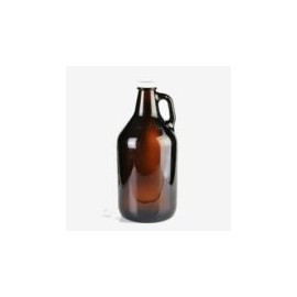 Growler de vidrio con tapa(1/2 Galon)