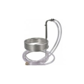 Enfriador de mosto de acero inoxidable (25 ‘x 3/8 pulg. Con tubería)